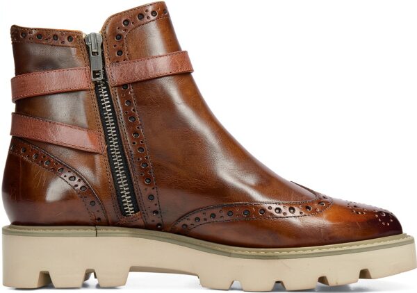 Bottine femme Melvin & Hamilton Selina 25 en cuir taupe, plateforme-1