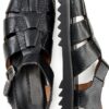 Sandale homme Melvin & Hamilton cuir fait main noir modèle 127921-1
