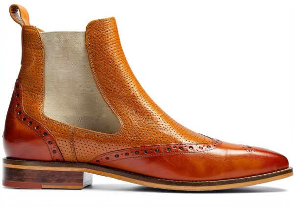 Bottines Chelsea Homme Melvin Hamilton cuir marron-1