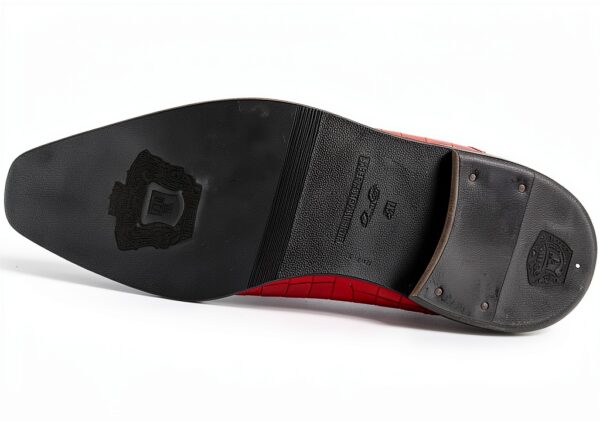 Melvin & Hamilton Homme Lance 8 Derby en cuir rouge et noir-4