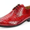 Melvin & Hamilton Homme Lance 8 Derby en cuir rouge et noir-2