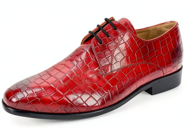 Melvin & Hamilton Homme Lance 8 Derby en cuir rouge et noir-2