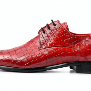 Melvin & Hamilton Homme Lance 8 Derby en cuir rouge et noir-0