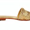 Melvin & Hamilton Femme Hanna 96 Mule Or, Chaussures Mules Femme-1