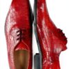 Melvin & Hamilton Homme Lance 8 Derby en cuir rouge et noir-5