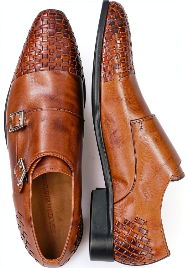 Melvin & Hamilton Homme Lewis 16 Mocassin à Sangles Noir et Marron-1